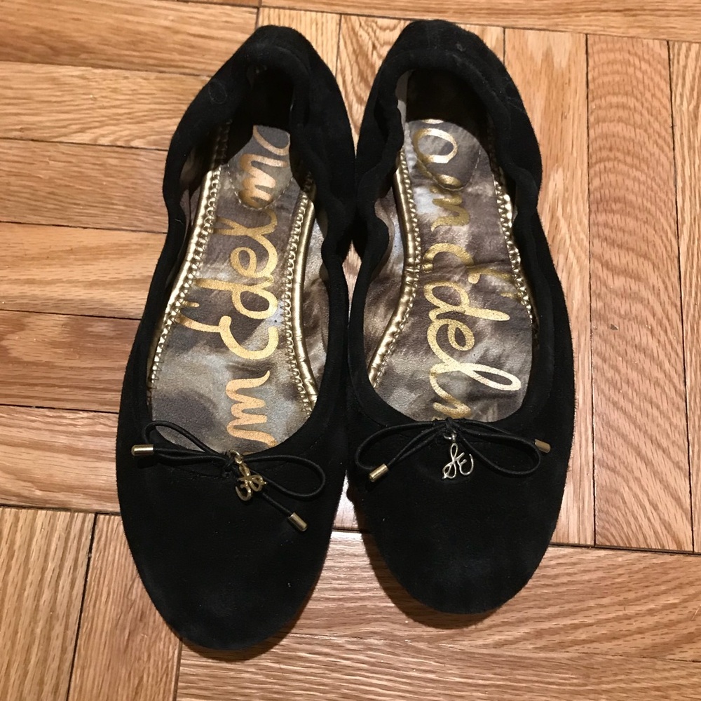 Sam Edelman Felicia Flat Black Suede